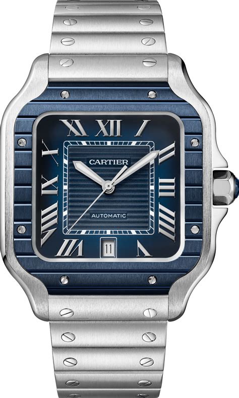 cartier santos original|cartier santos watch with diamonds.